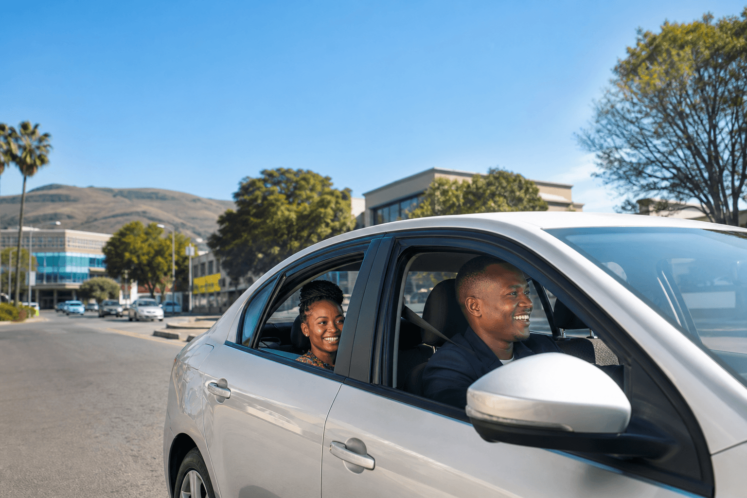 Passenger riding with MobiRide in Eswatini