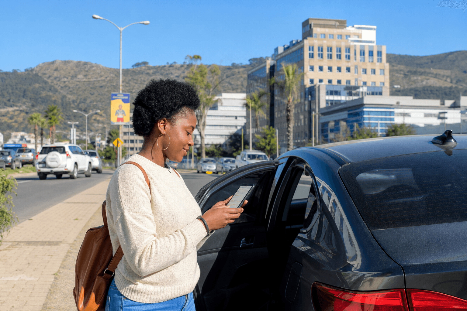 Sharing trip status for a safer MobiRide journey